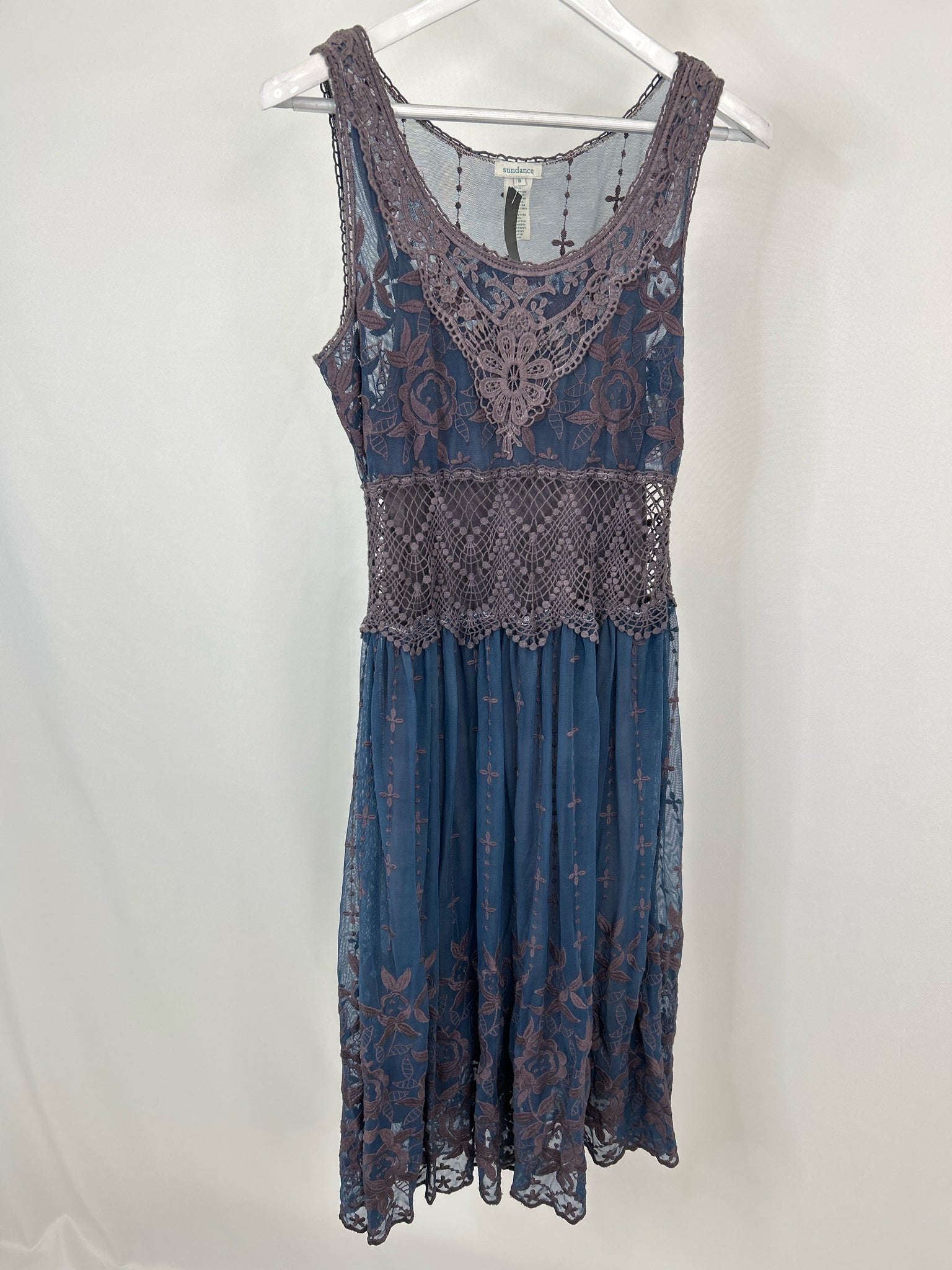SUNDANCE Size 8 Navy Print Women Dress
