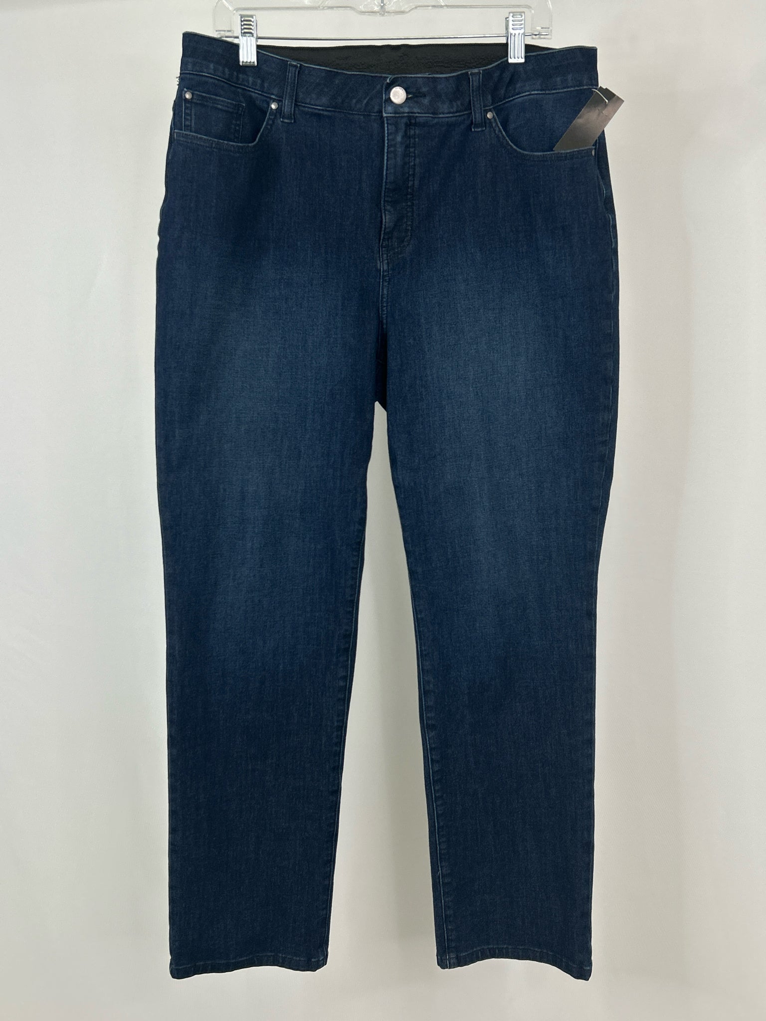 CHICO'S Size 14 DARK BLUE DENIM Women jeans