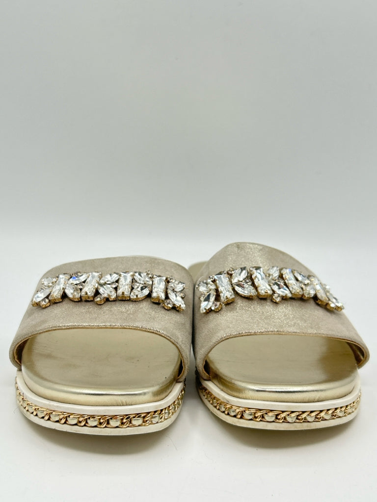 KARL LAGERFELD Size 10M Gold Sandal