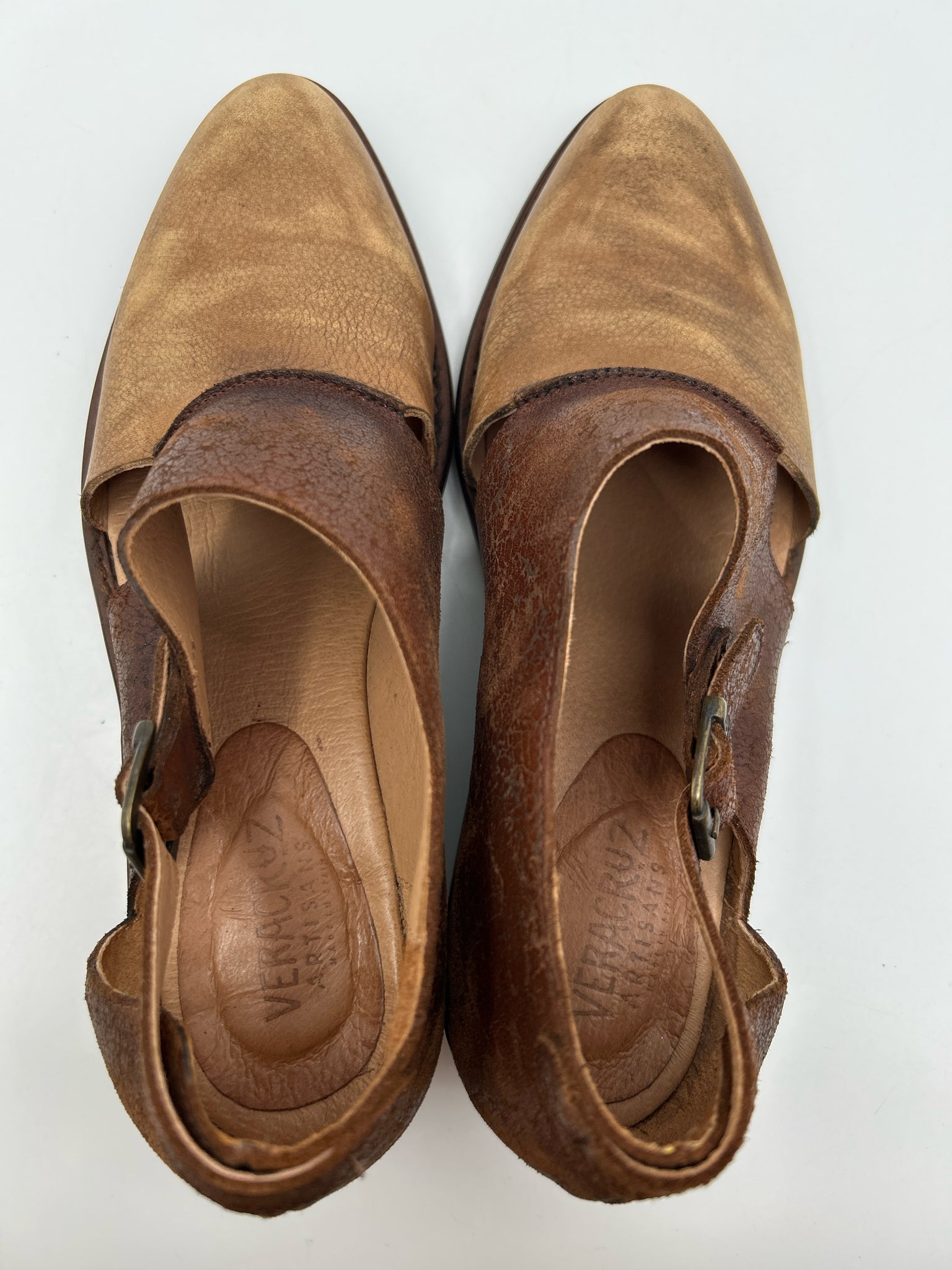 Veracruz Size 41 CREAM AND BROWN Women Booties