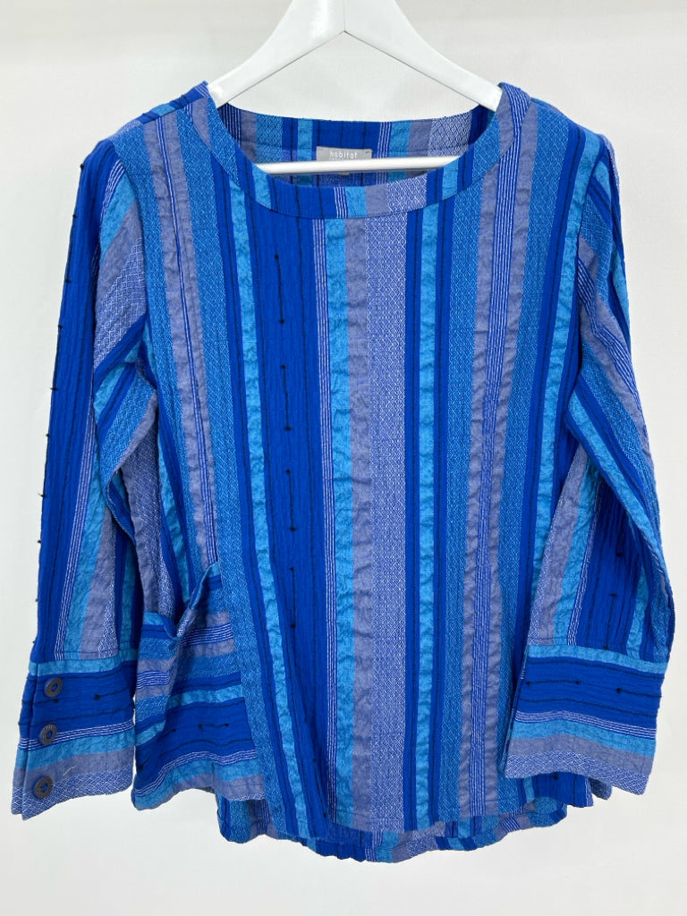 HABITAT Women Size S Blue Striped Tunic