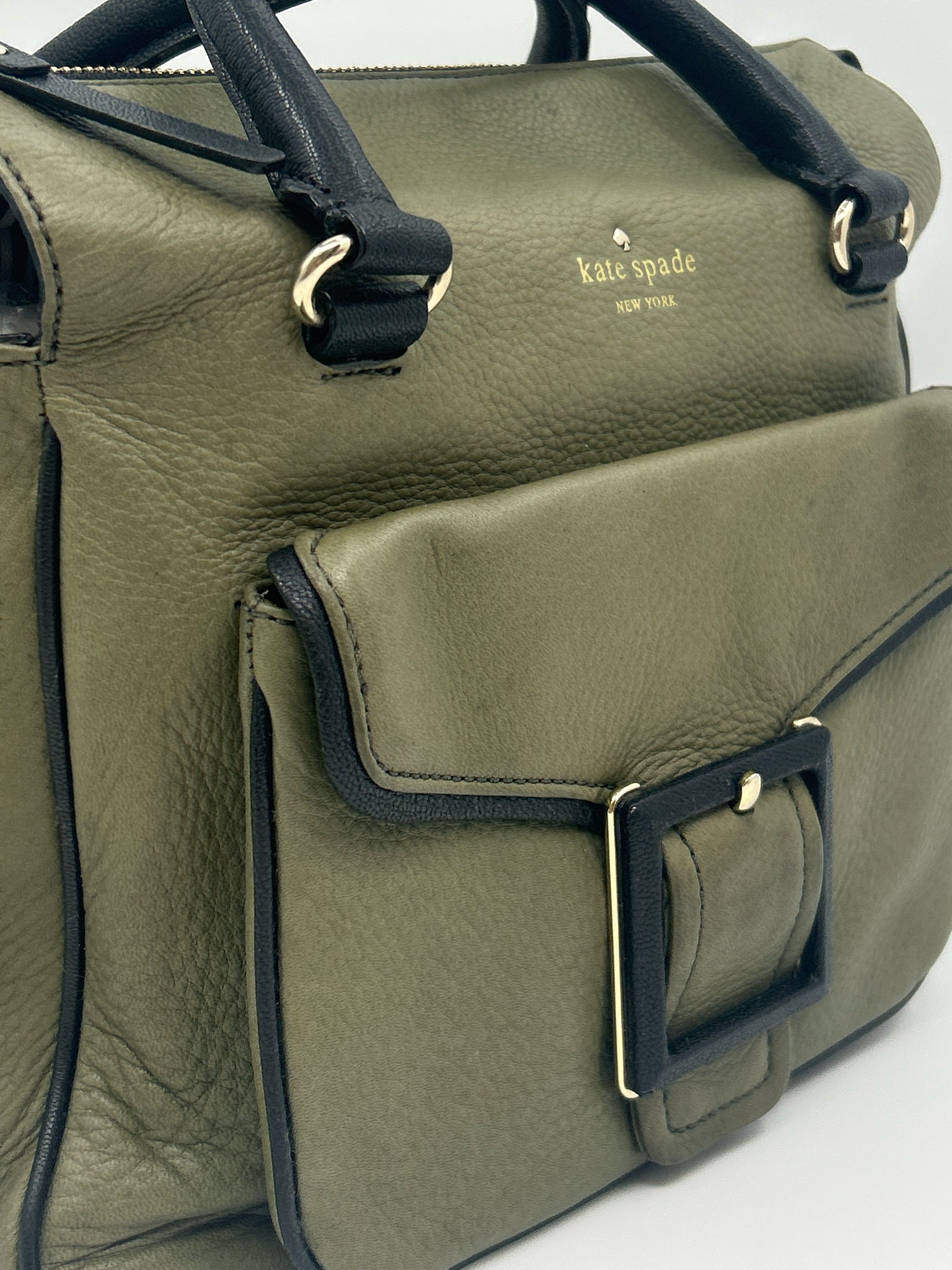 KATE SPADE OLIVE AND BLACK Women Purse