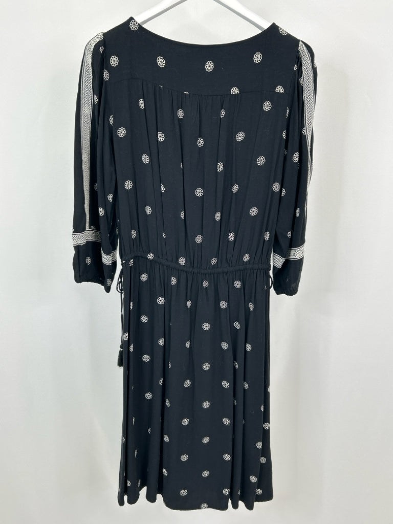 ANN TAYLOR LOFT Size M Black & White Dress NWT