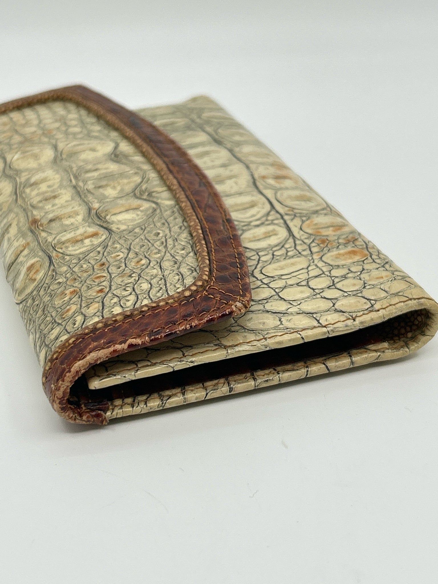 BRAHMIN Beige and Tan Women Wallet
