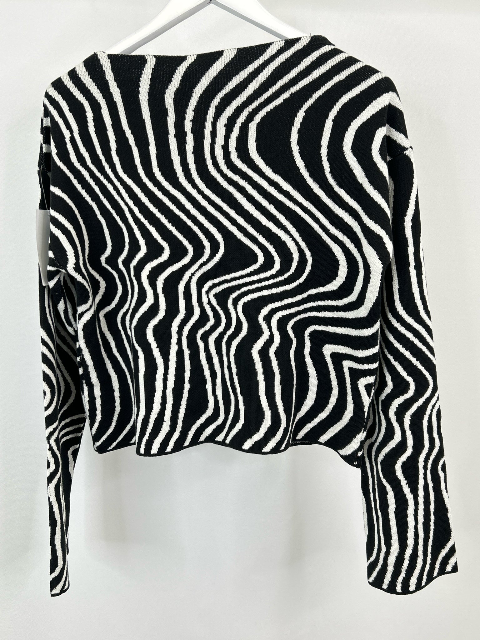 NA-KD Size M Black and White Women Sweater