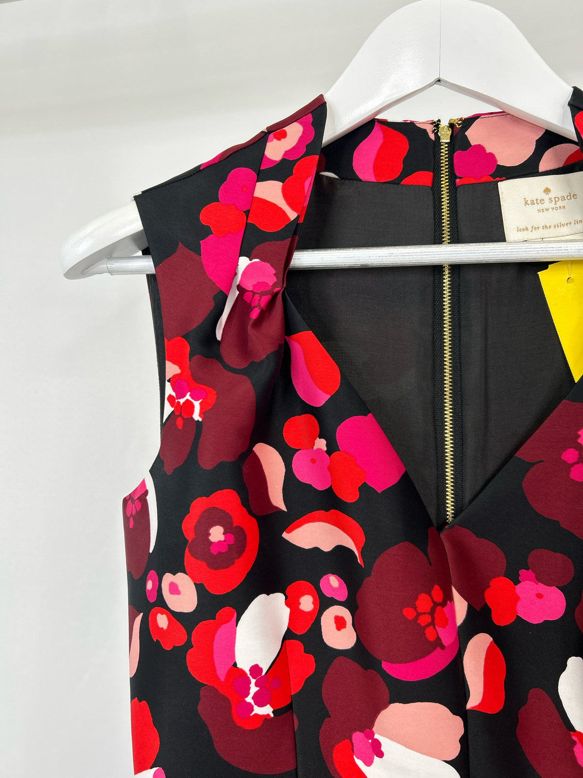 KATE SPADE Size 6 Black Floral Women Dress