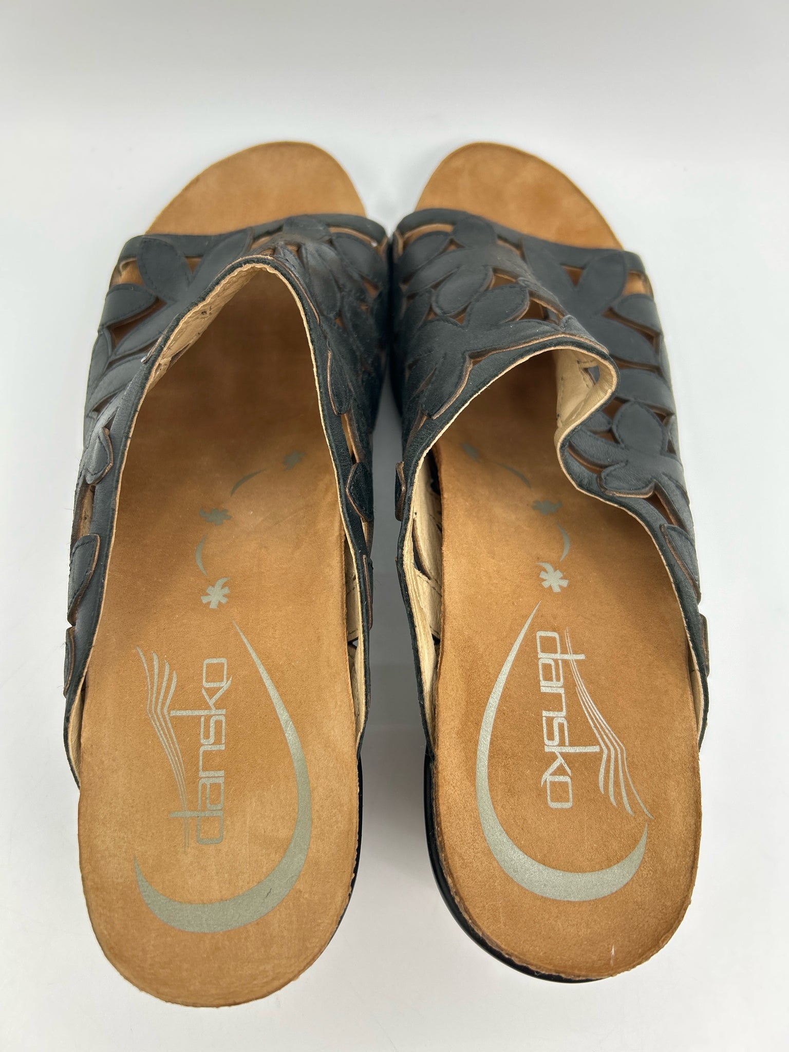 DANSKO Size 10/10.5 Black Women Sandal