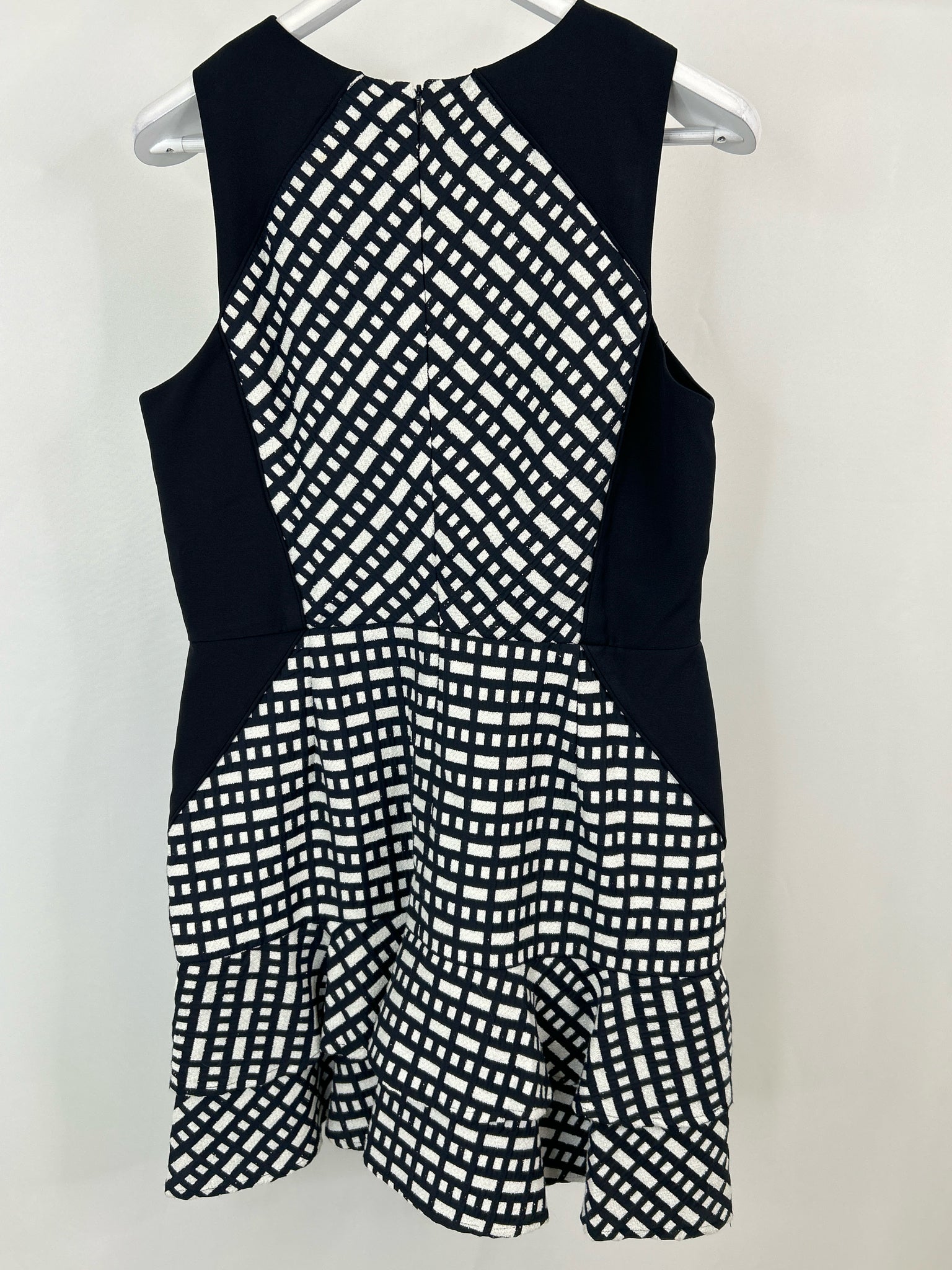 Adelyn Rae Size L Navy Print Women Dress NWT
