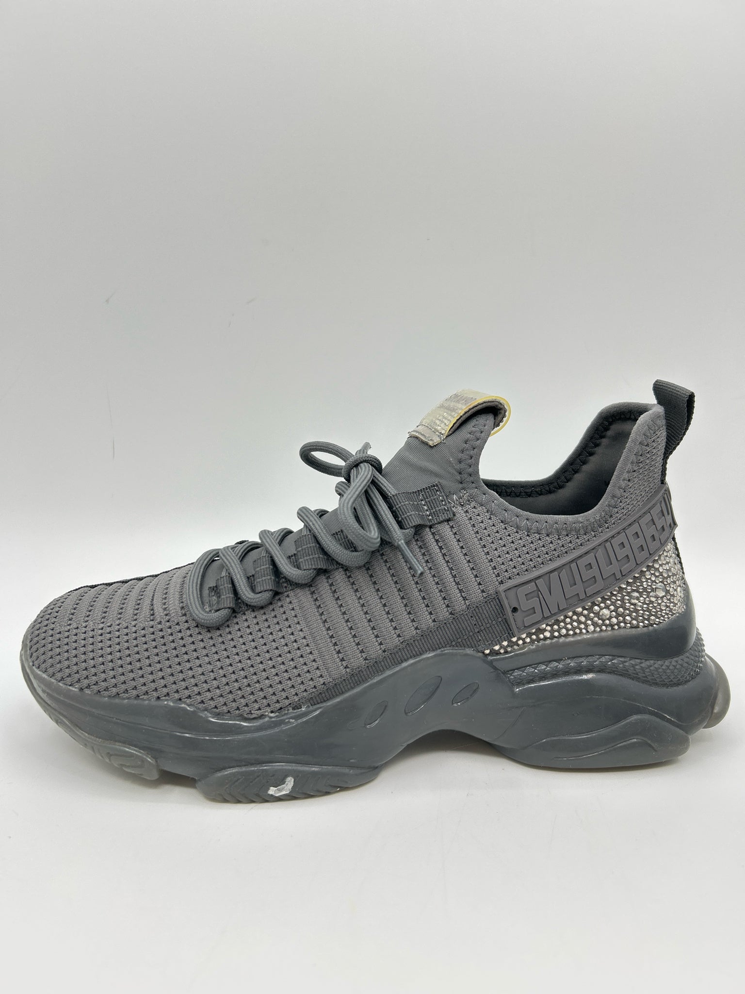 STEVE MADDEN Size 9.5M Charcoal Women Sneakers
