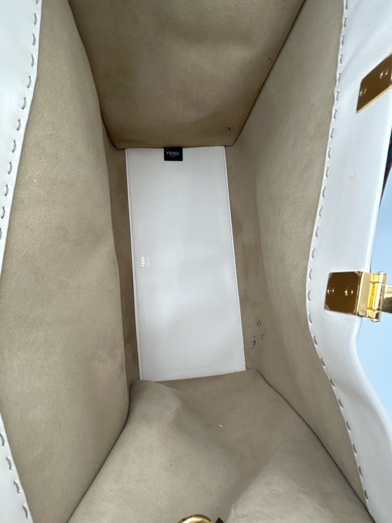 FENDI Large Sunshine Shoper Cream Tote