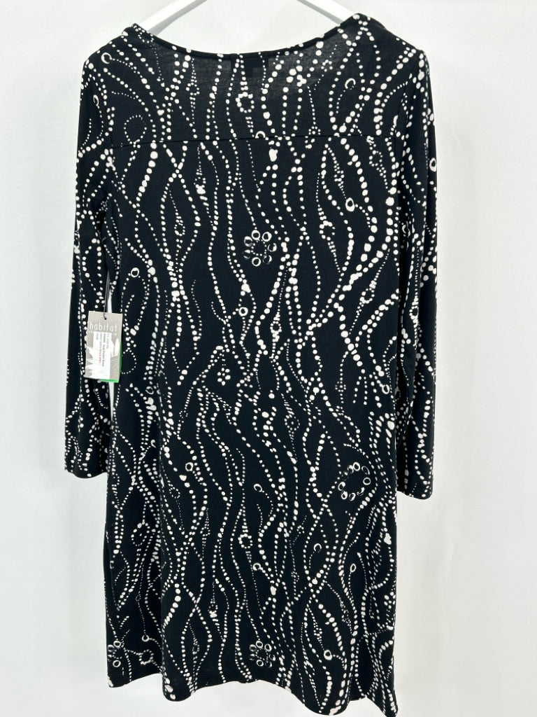 HABITAT Women Size S Black & White Dress