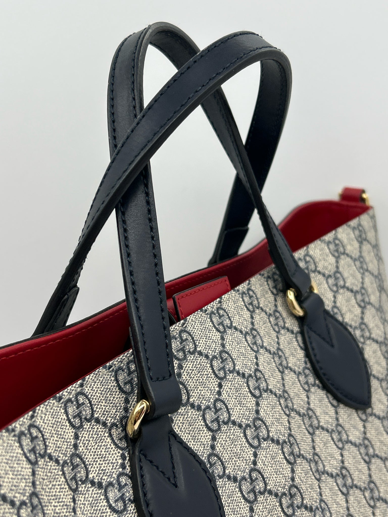 GUCCI BEIGE AND NAVY Women Tote