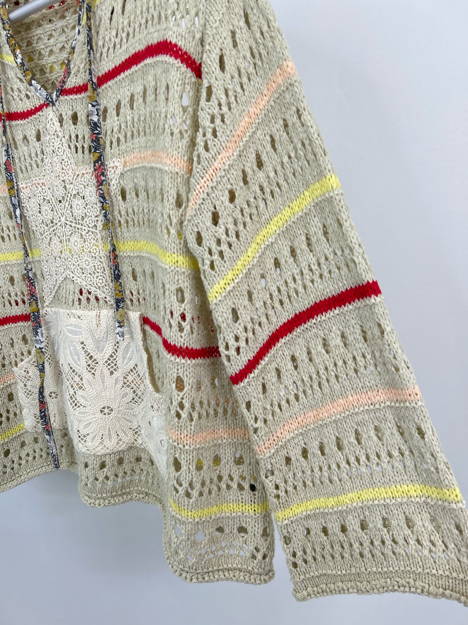 POL Size S Beige & Black Women Sweater