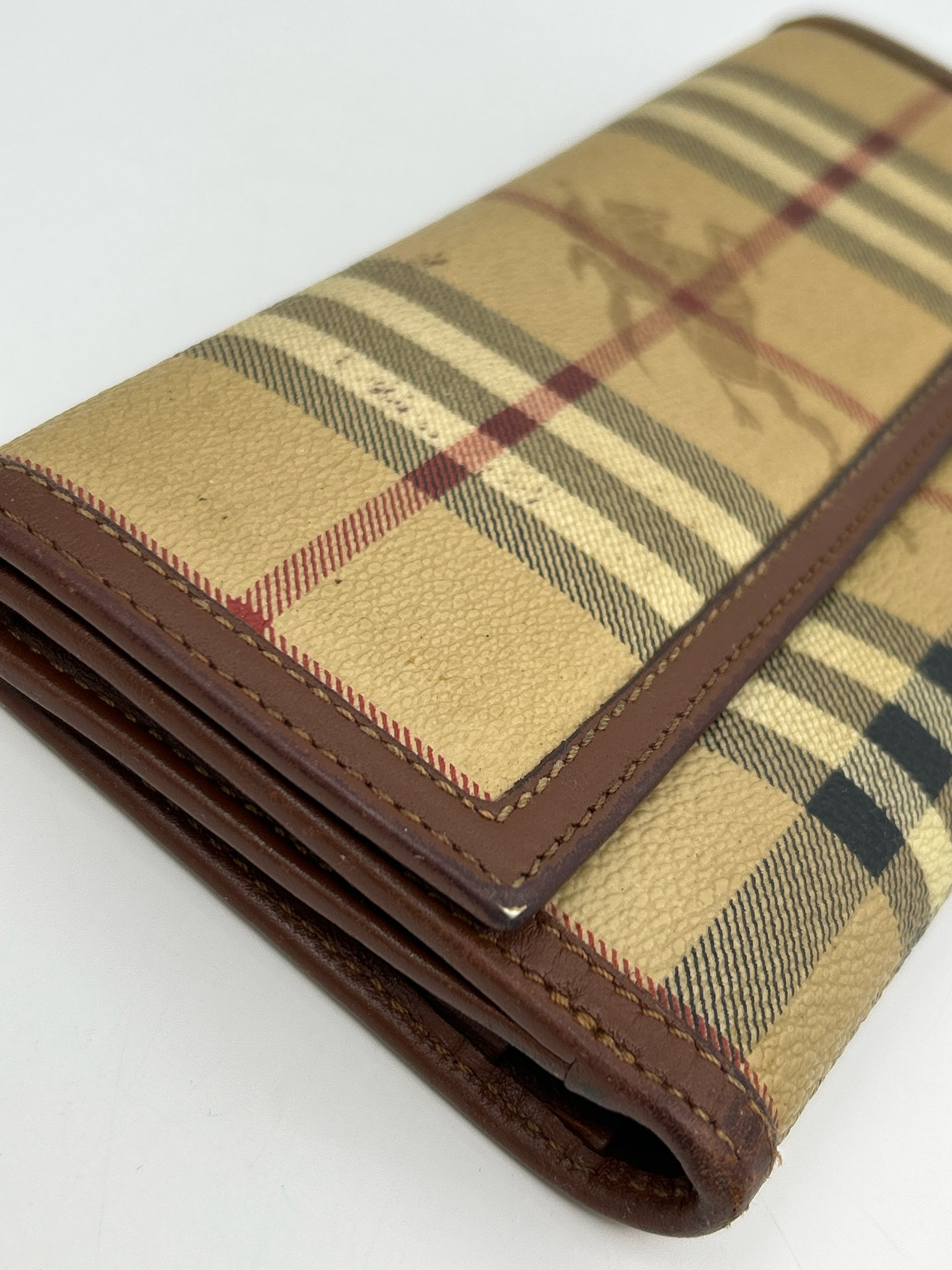 BURBERRY Tan Plaid Women Wallet