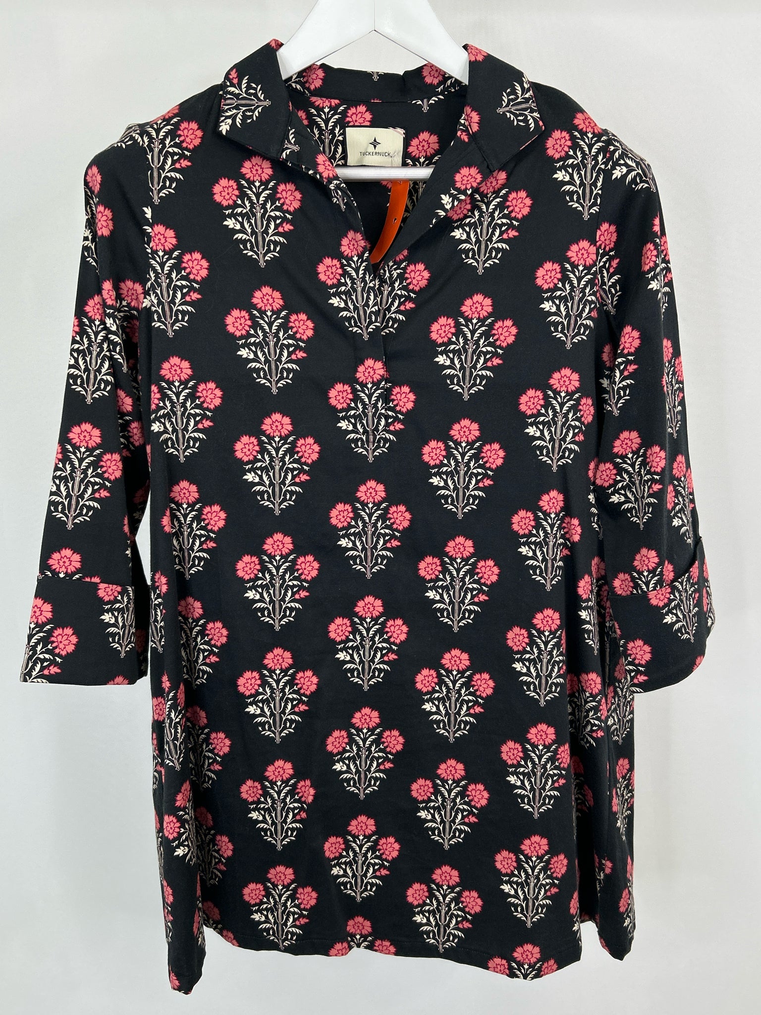 TUCKERNUCK Size XS Black Floral Women Dress