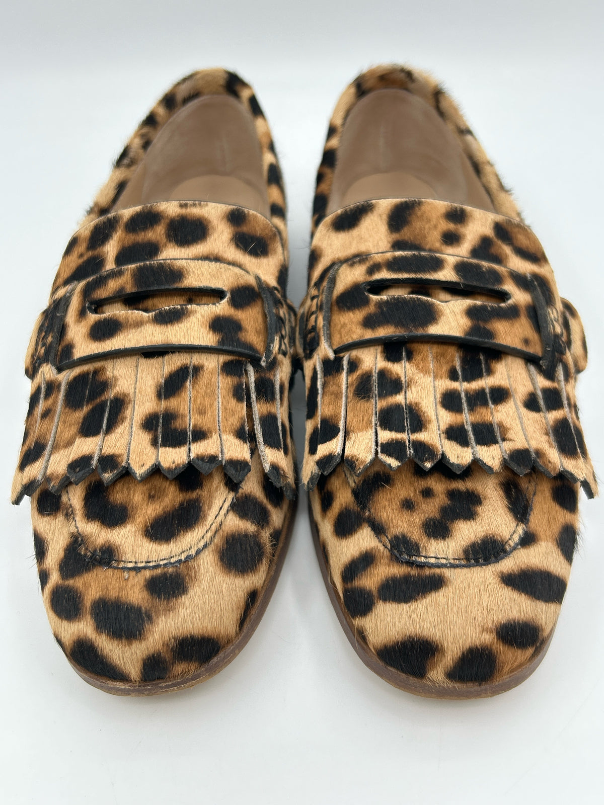BODEN Size 38 Brown Print Women Loafer