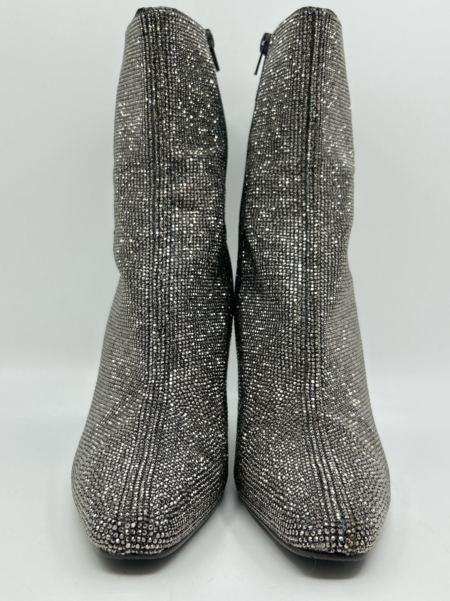 STEVE MADDEN Size 9.5M Silver Women Booties