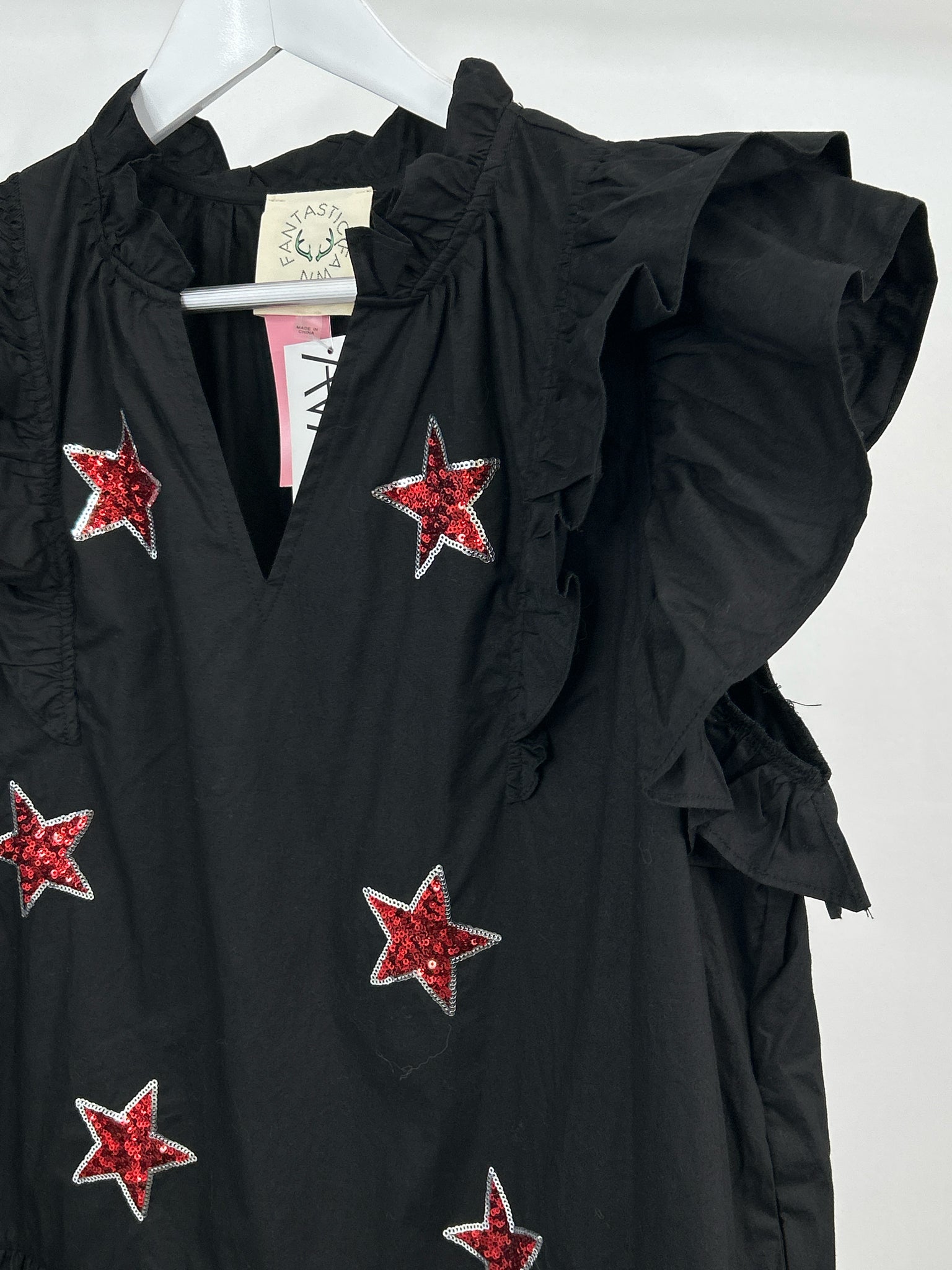 FANTASTIC FAWN Size L Black Women Dress