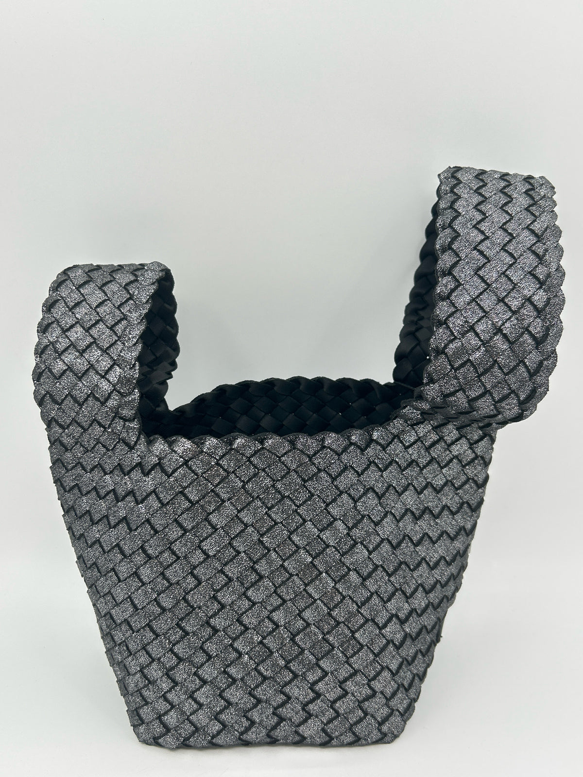NAGHEDI Black Metallic Women Purse