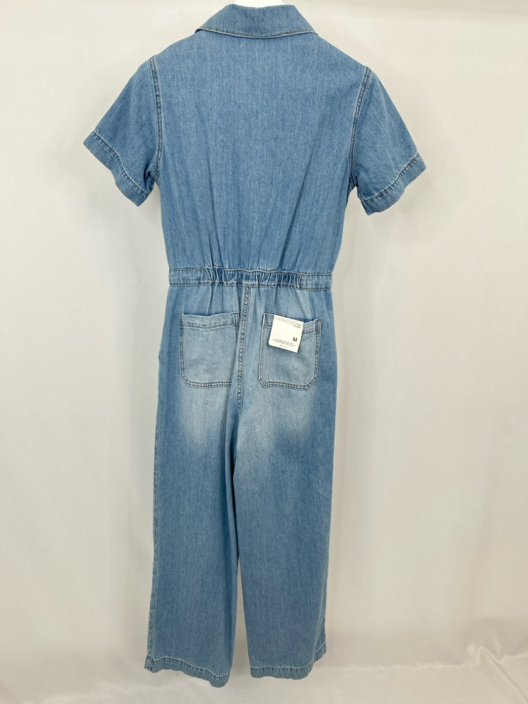 KanCan Women Size M Blue Denim Jumpsuit NWT