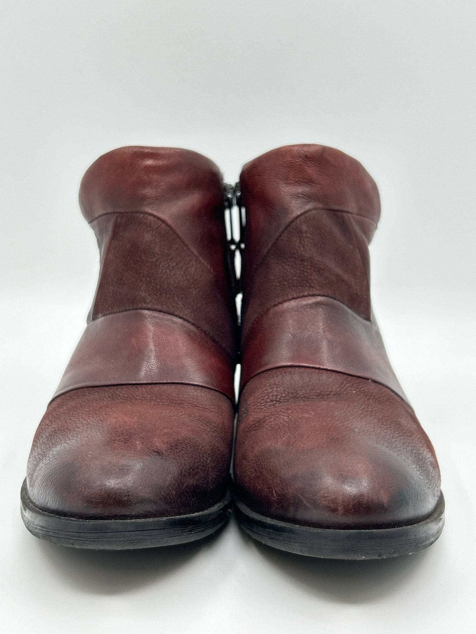 MIZ MOOZ Size 37 Burgundy Women Booties