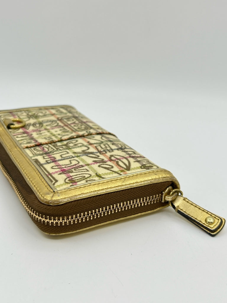 COACH Yellow and Gold Women's Wallet