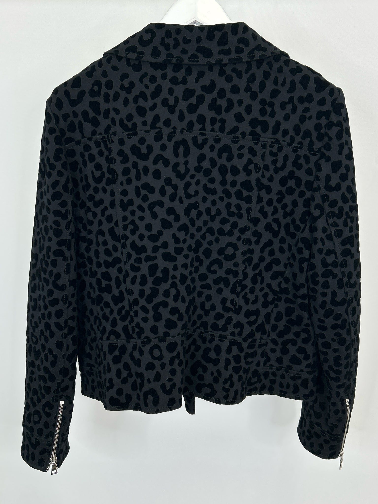 ANN TAYLOR Size 14 Black Print Women's Jacket