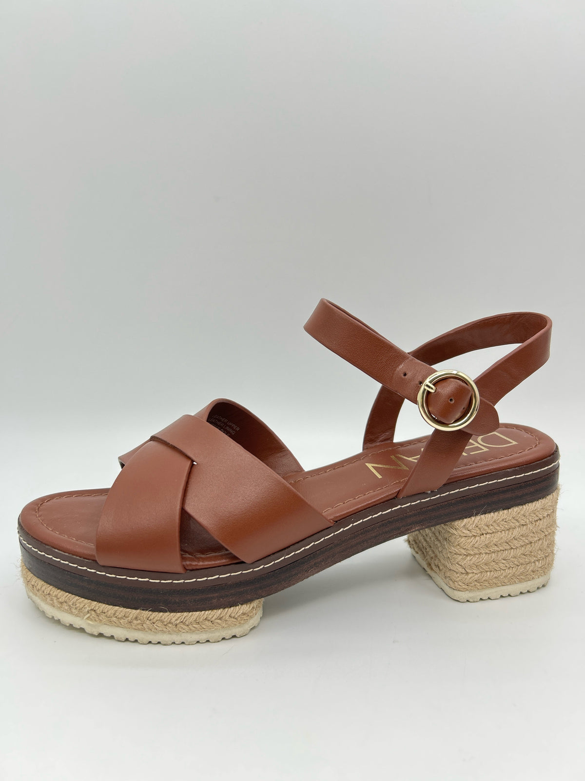 DELTAN Size 9.5M Brown Women Sandal