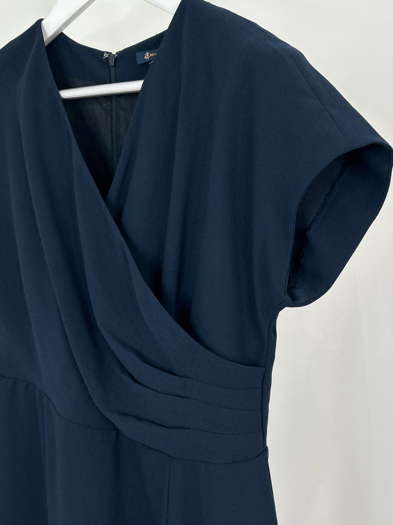 BROOKS BROTHERS Size 12P Navy Women Dress