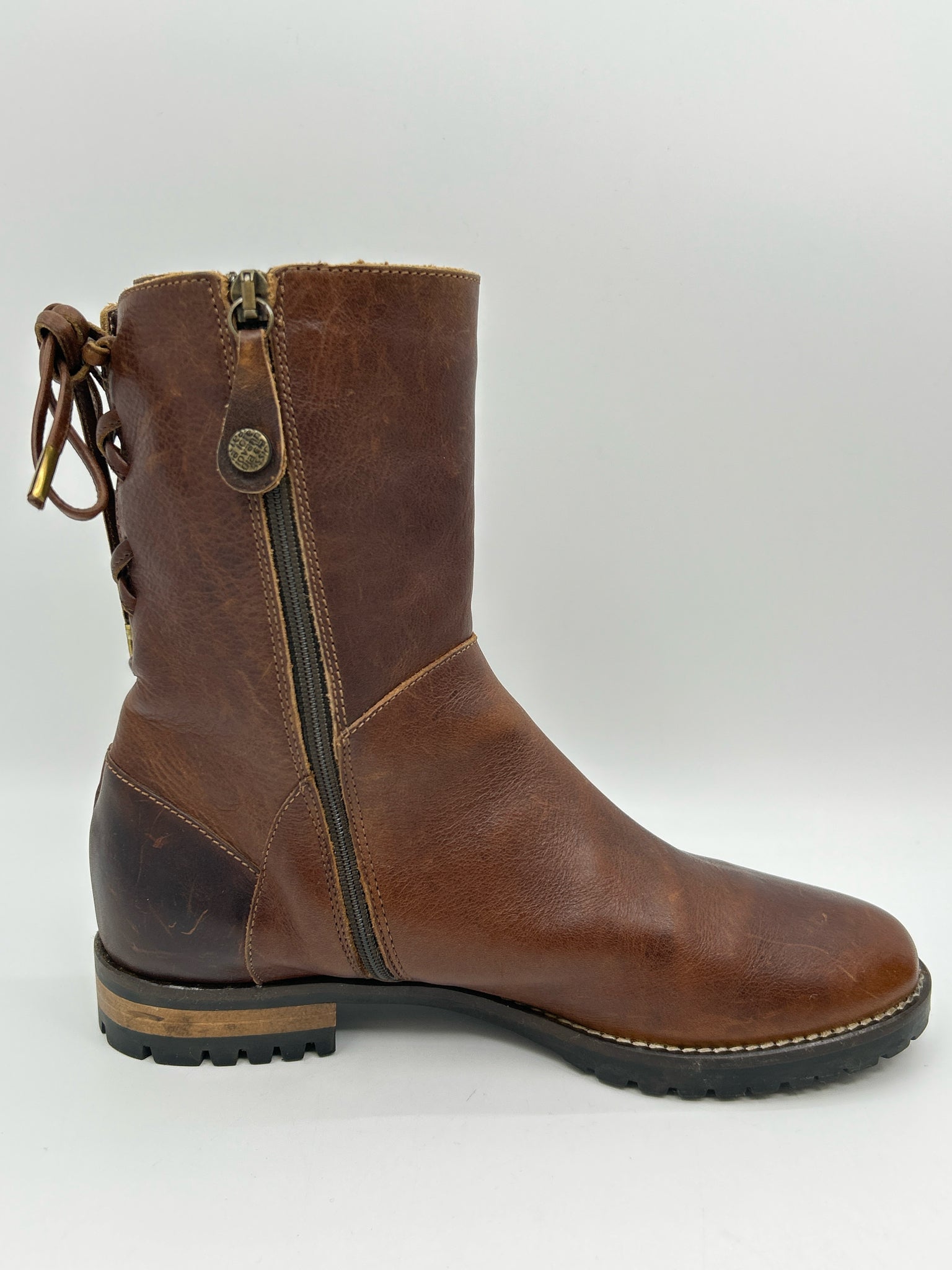 FABIANELLI Size 39 Brown Women Boots