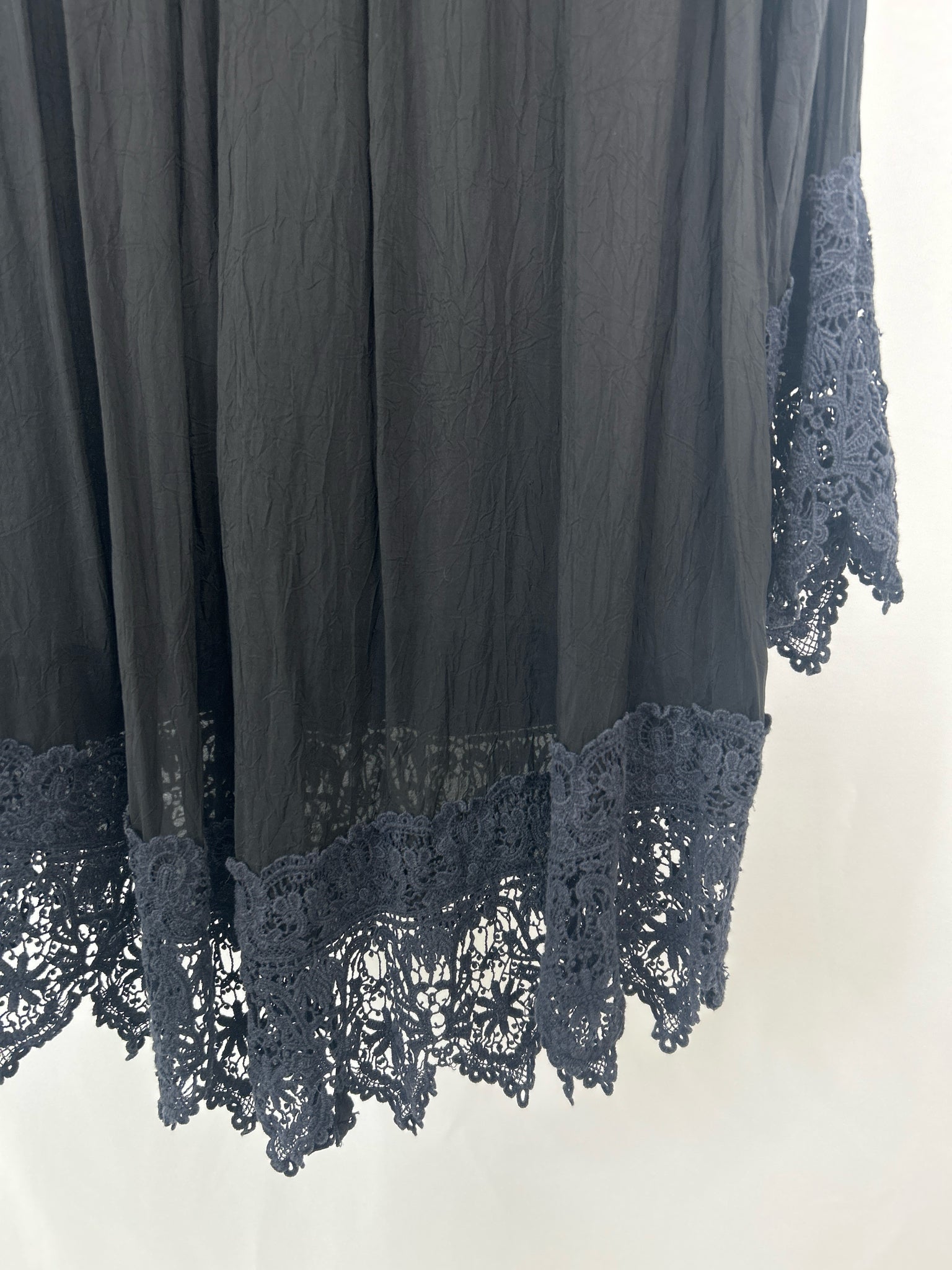 JOHNNY WAS Size L Black Women Dress