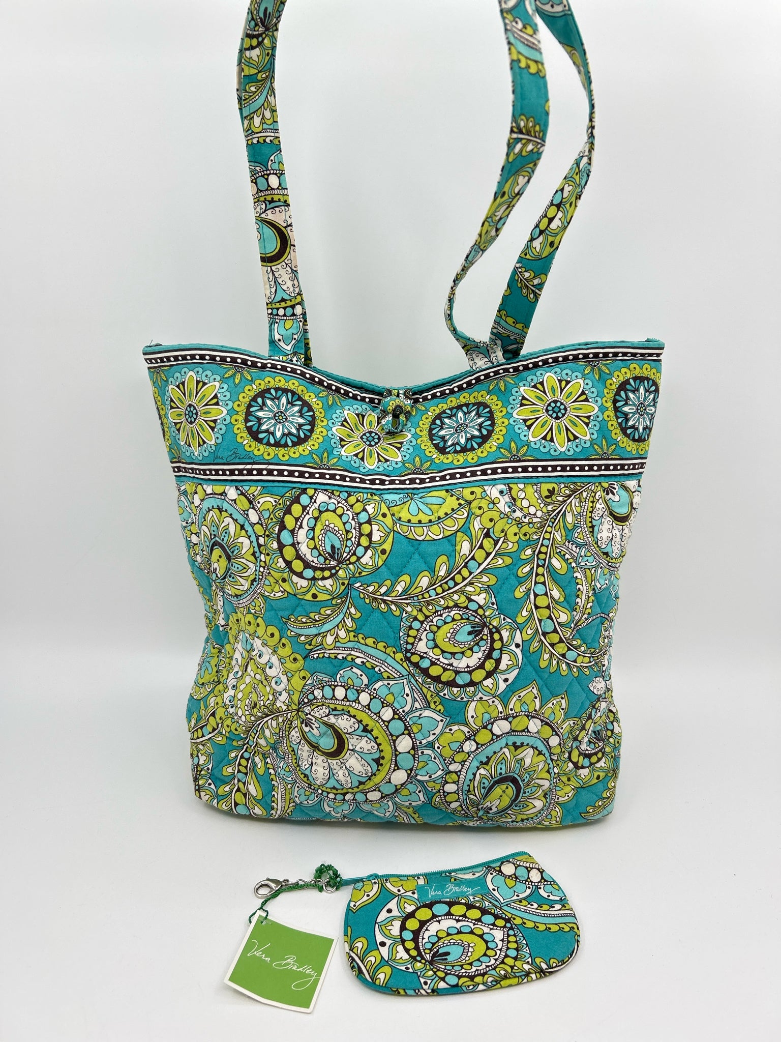 VERA BRADLEY Teal and green Women Tote