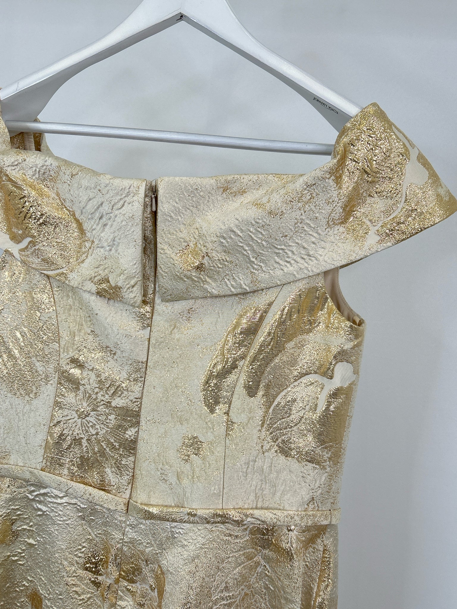 GIA FRANCO Size 14 Gold Women Dress