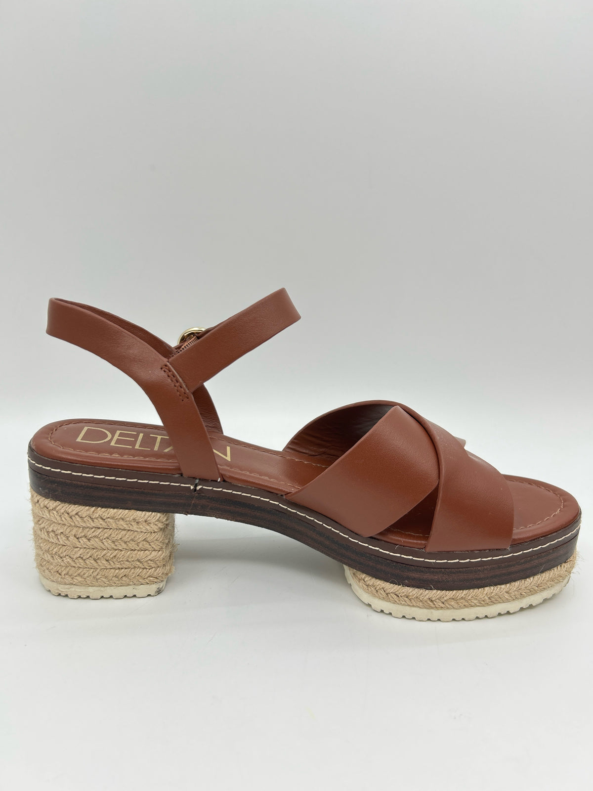 DELTAN Size 9.5M Brown Women Sandal