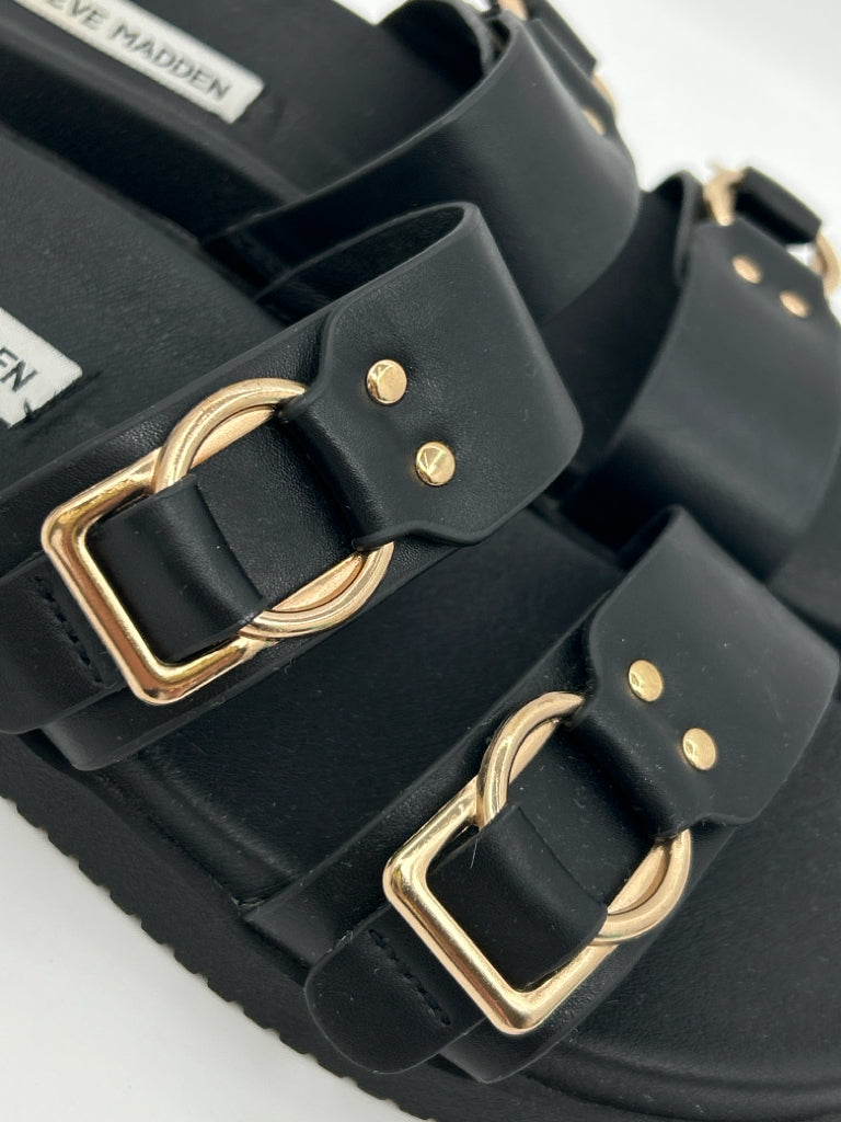 STEVE MADDEN Size 6.5M Black Women's Sandal