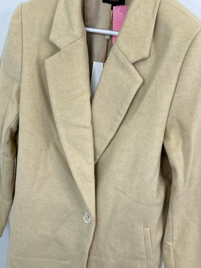 QUINCE Women Size L Camel Coat