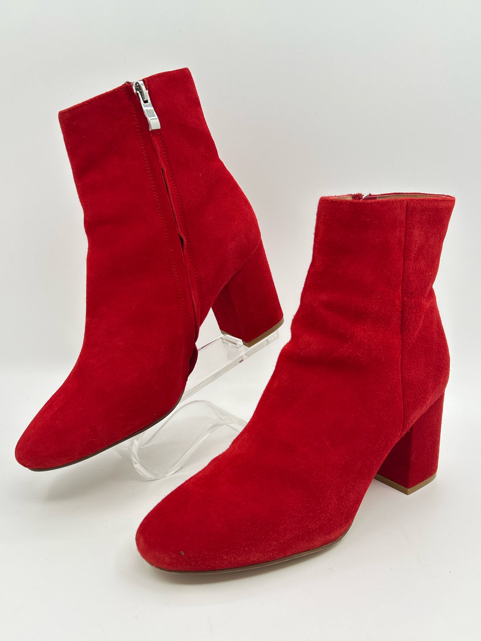 HALOGEN Size 8M Red Women Booties