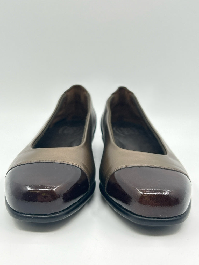 SAS Size 8N Brown Flats