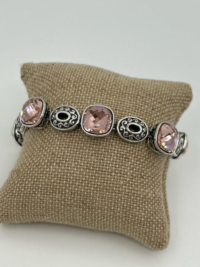 BRIGHTON Silver and Pink Venus Bracelet NWT