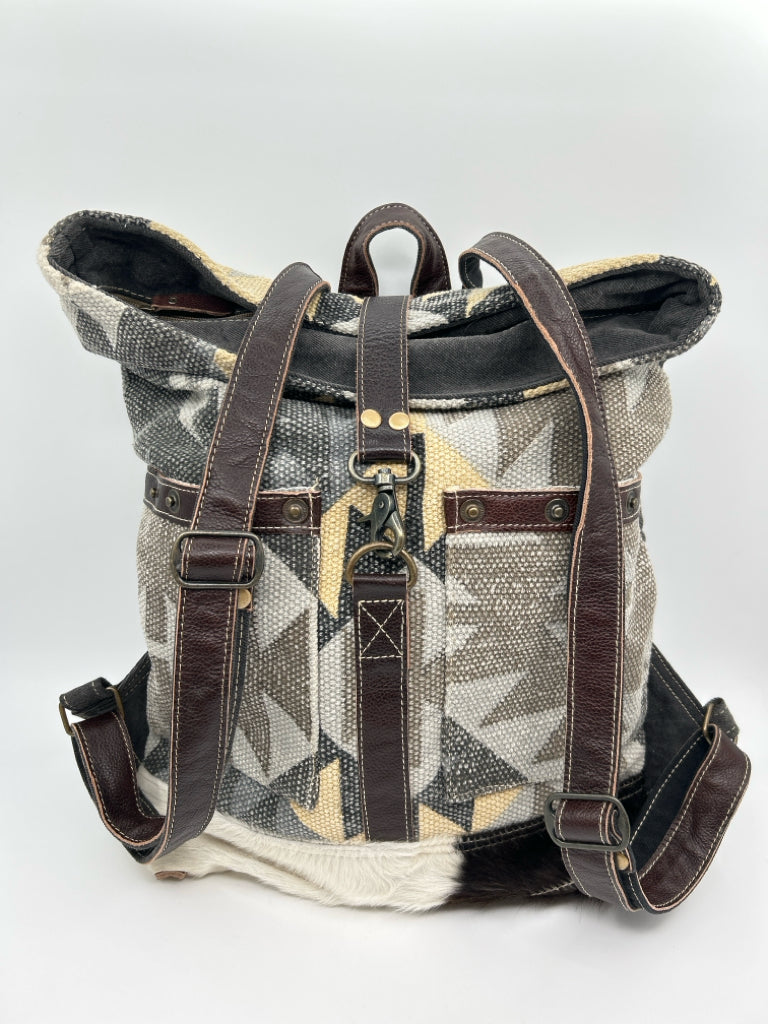 MYRA BAG NWT Grey and Beige Backpack