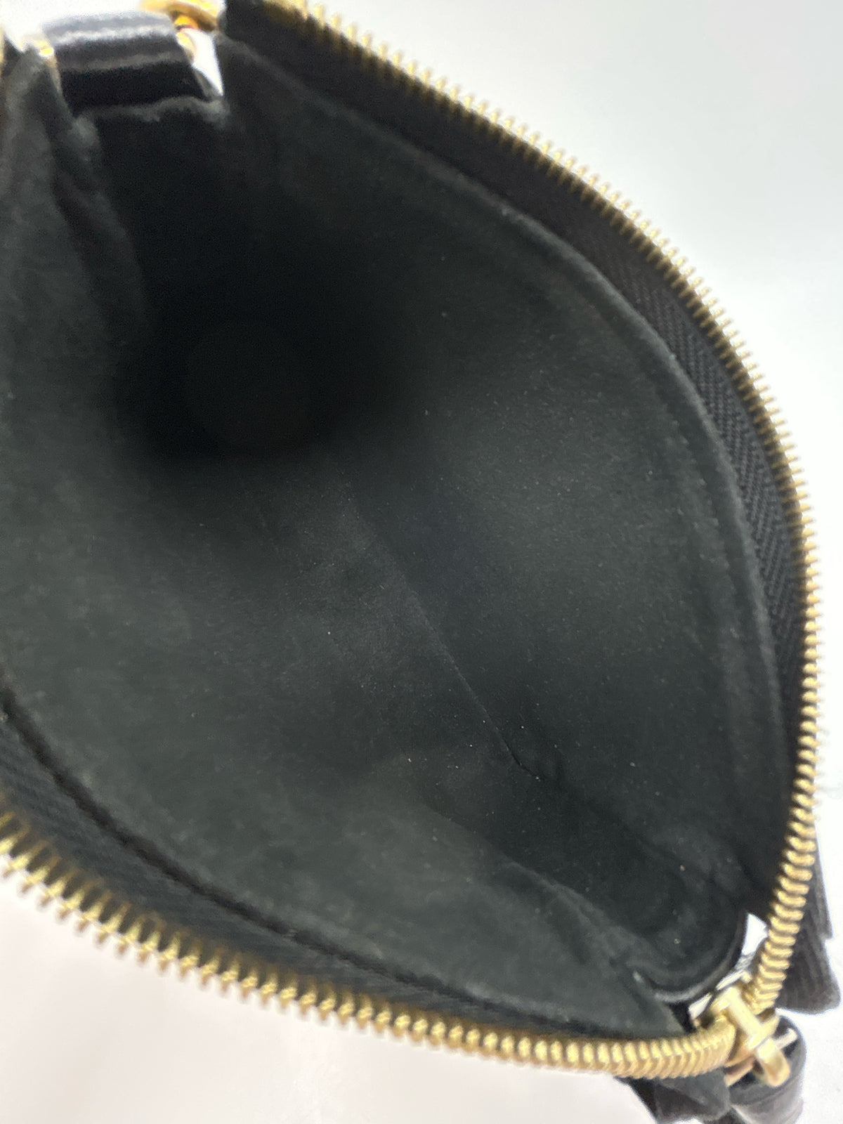 LOUIS VUITTON Black and Cream Women Mini Purse