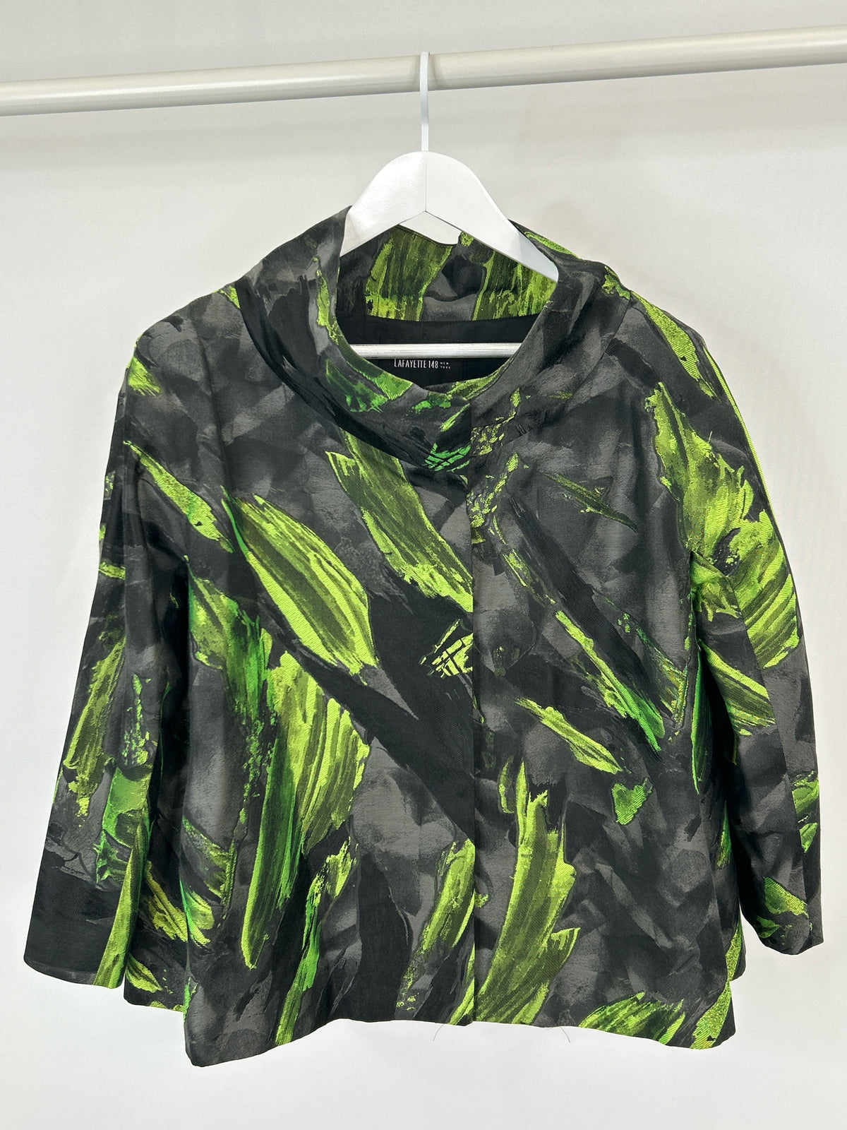 LAFAYETTE 148 Size L Black & Green Women Jacket