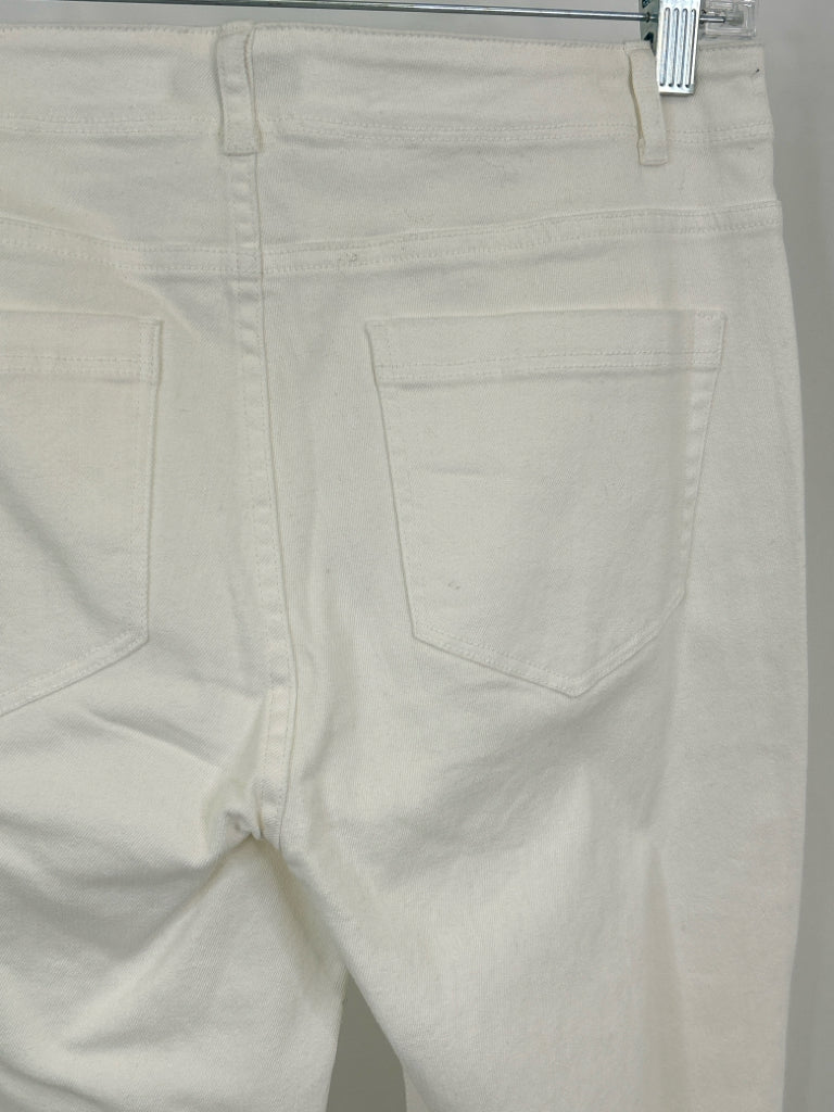 HABITAT Women Size 8 white denim jeans