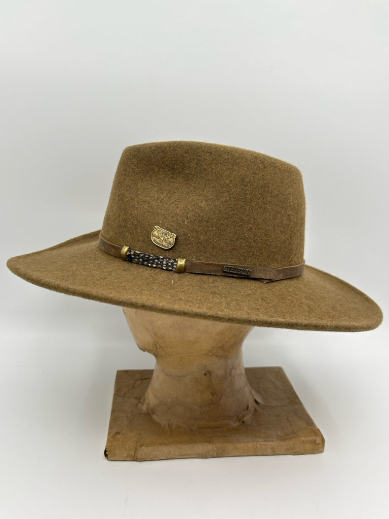 STETSON Women Size One Size Brown Wool Hat