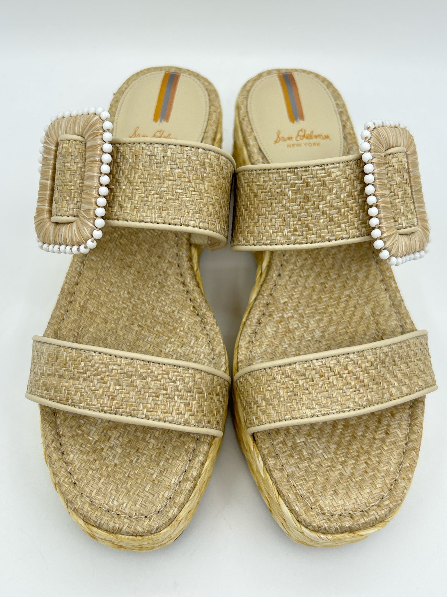 SAM EDELMAN Size 8M Beige Women Sandal