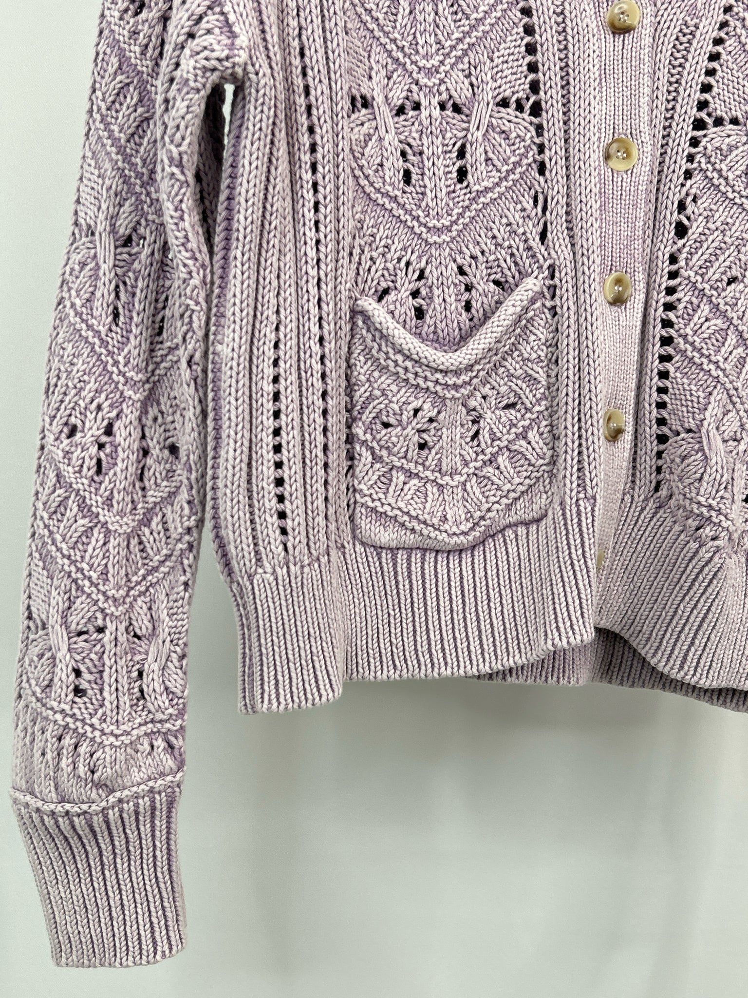 SUNDANCE Size L Lilac Women Cardigan