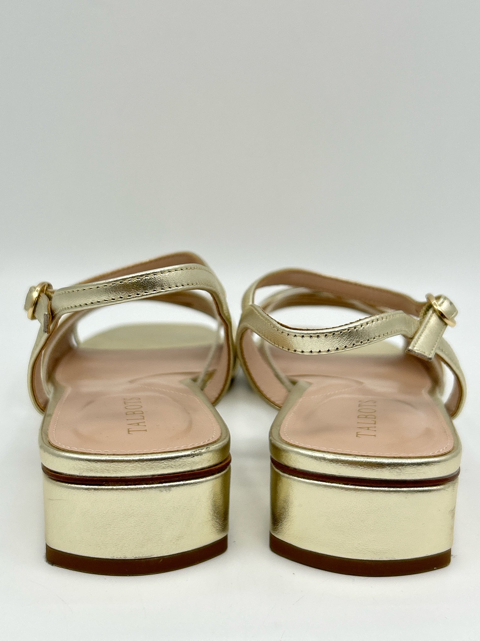 TALBOTS Size 10M gold metallic Women Sandal