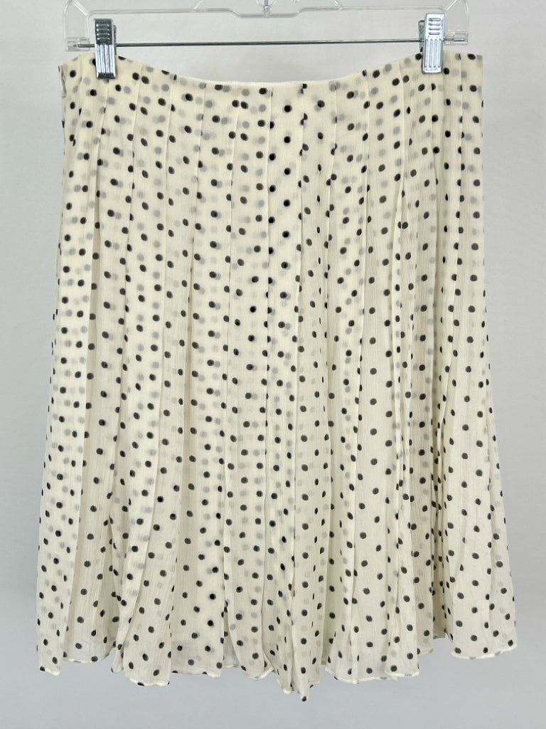 THEORY Size 6 IVORY PRINT Women's Skirt