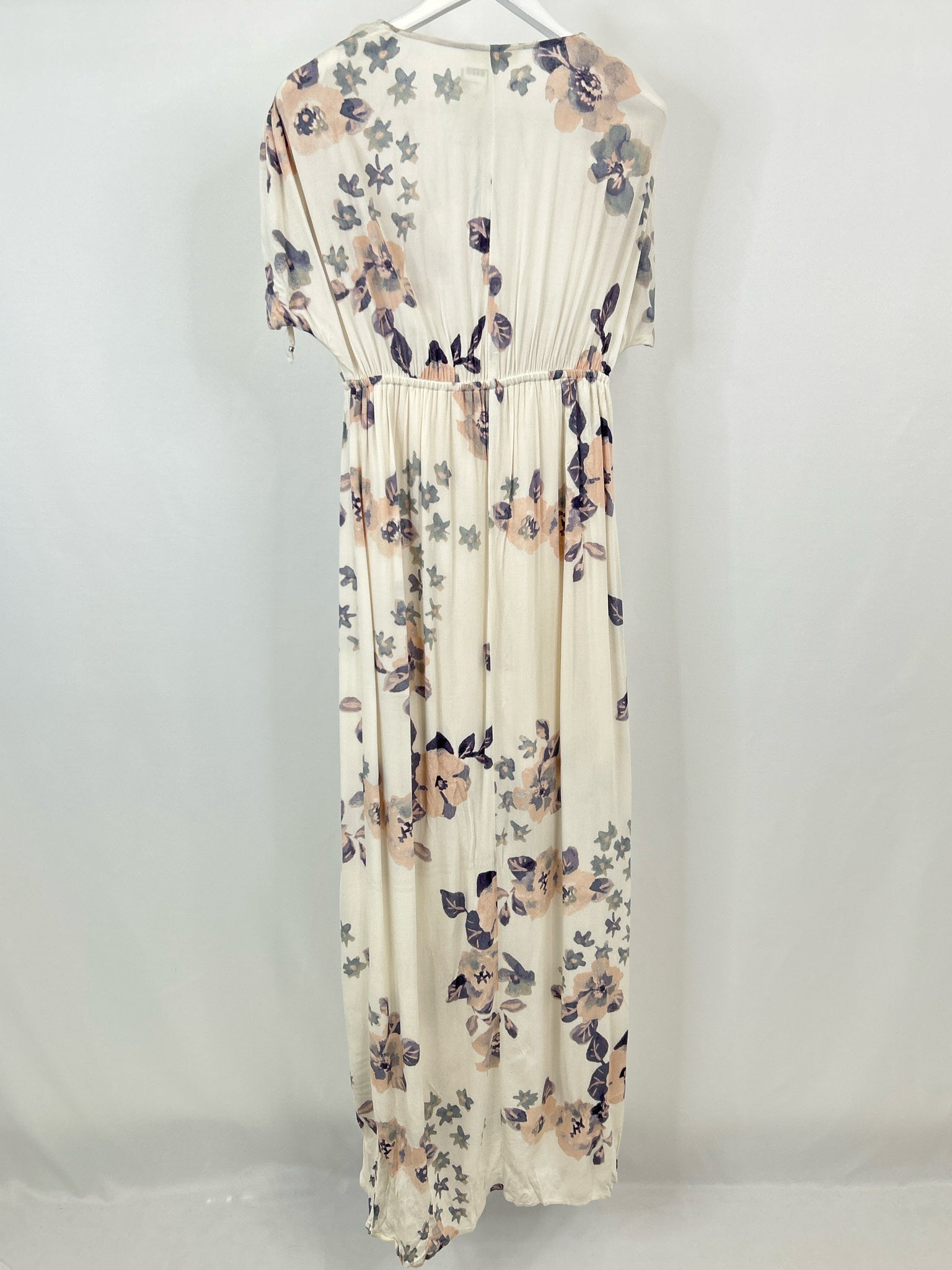 LOVESTITCH Size M Cream Print Women's Dress