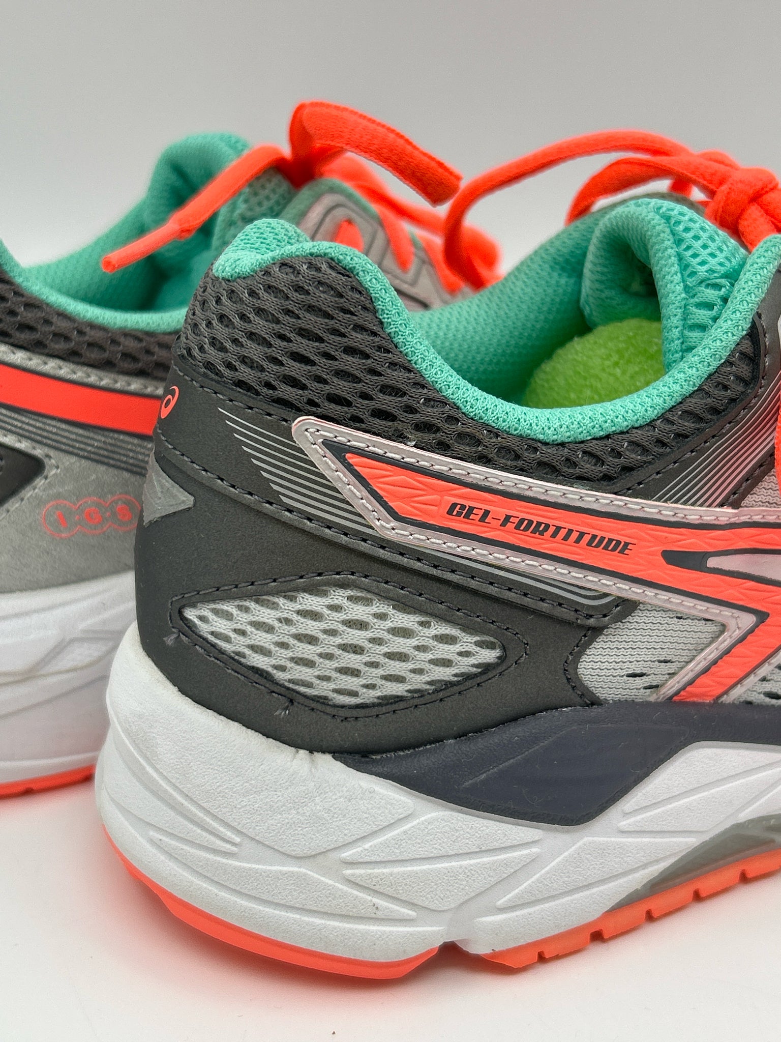 ASICS Size 7 GREY & PINK Women Sneakers